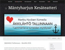Tablet Screenshot of mantyharjunkesateatteri.net
